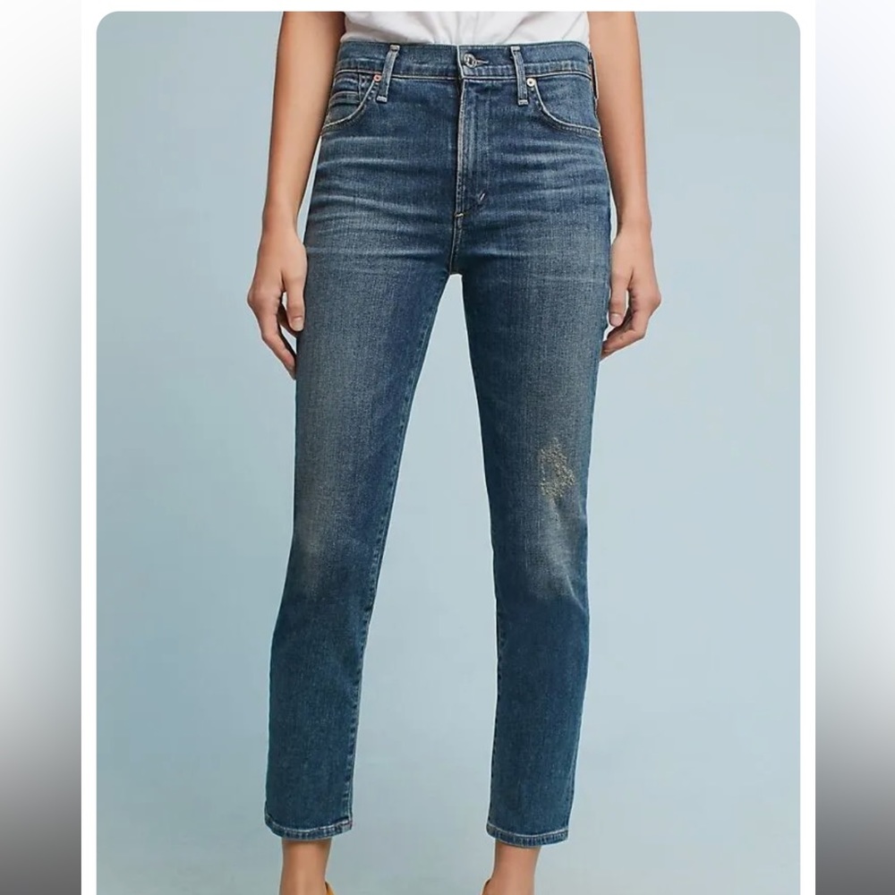 Citizens of Humanity COH Cara high rise cigarette ankle size 30